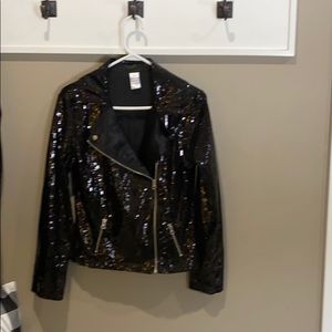 Black sequined jacket